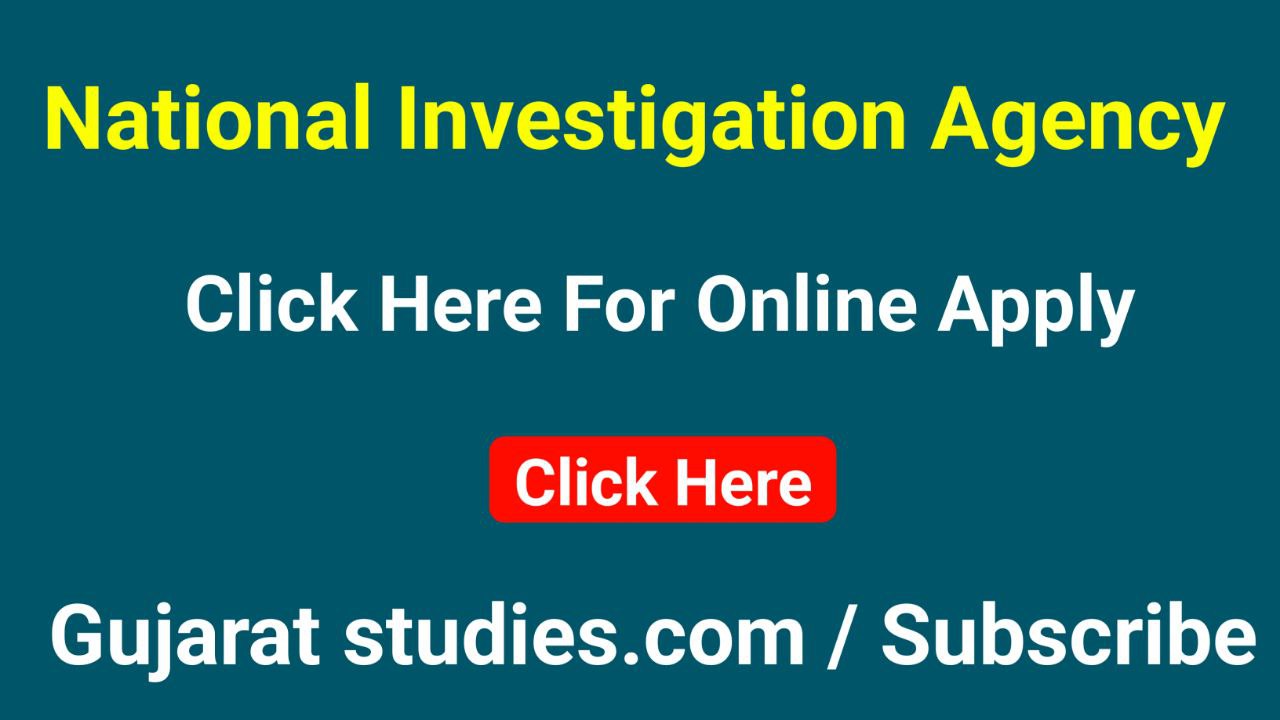 NIA Deputy Legal adviser 2022 Recruitment Notification