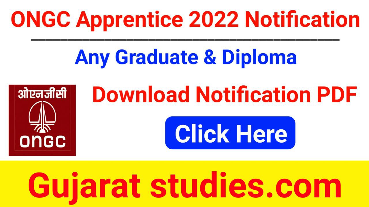 ONGC apprentice 2022 Gujarat