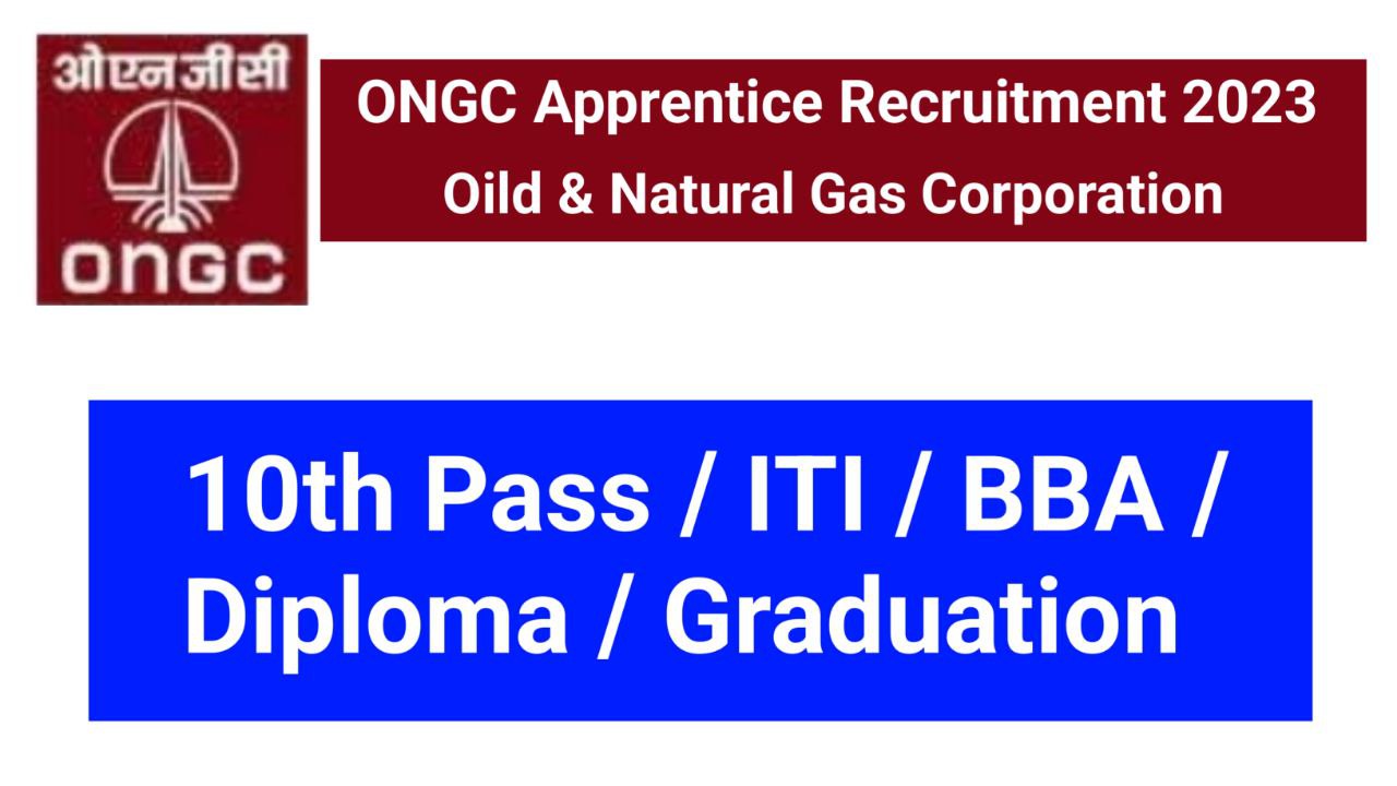 ONGC Apprentice 2023 apply online