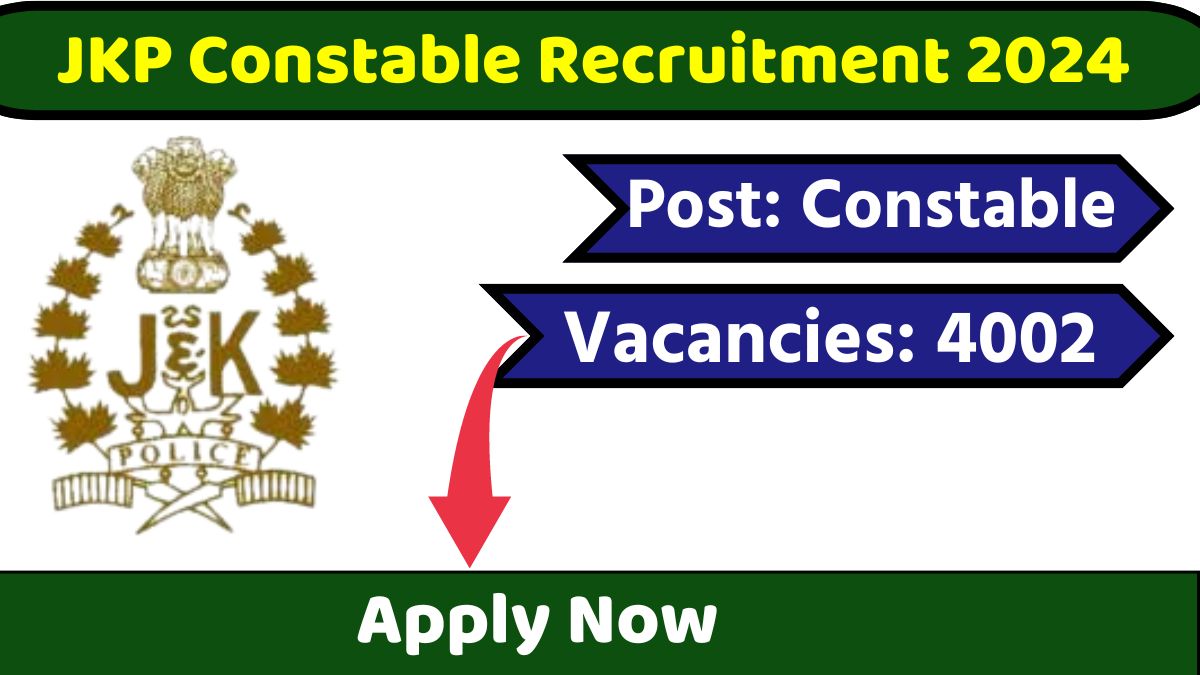 JKP Constable Recruitment 2024